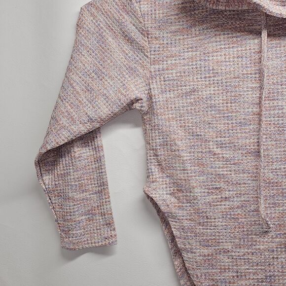 SHEIN Curve Women’s 1XL Multicolor Knit Hoodie Pullover 95% Polyester 5% Elastan - Picture 4 of 16